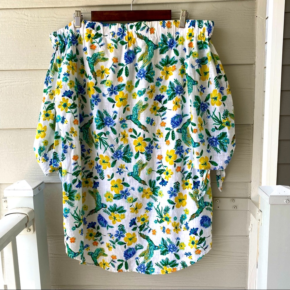 OLD NAVY Off The Shoulder Parrot Dress - Picture 1 of 12